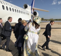Arrivée du Président Emmanuel MACRON à Saint-Louis