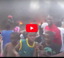 En direct: Violent incendie dans le quartier Grand Médine, Dakar