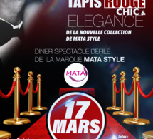 TANGE VIPEOPLES présente le Gala Chic &amp; Elégance TAPIS ROUGE de la nouvelle collection de la marque Mata Style le 17 Mars à L'Hotel Pullman Dakar.