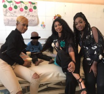 Le trio du Groupe Safari chez les enfants de l'hôpital le Dantec.