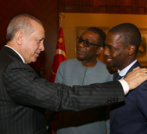 Rencontre de président de la Turquie S.E.M Recep Tayyip Erdoğan et le musicien Sénégalais Youssou Ndour.