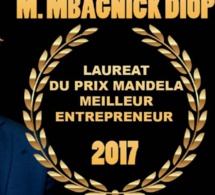 La cérémonie de remise du Prix Mandela  cet a à l'hôtel Marriot sur les Champs Élysées de Paris. Bravo et Félicitations au Président Mbagnick Diop