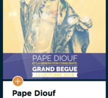 OFFICIELLE: Le double disques d'or Sénégalais Pape Diouf ce 13 octobre 2018 à Accor hôtel Arena Paris Berçy.