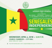 Etats-Unis : En collaboration avec le Conseil municipal de la ville de New York, l’A.S.A célèbre le 58e anniversaire de l’indépendance du Sénégal