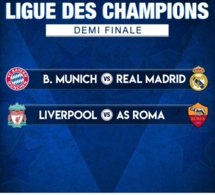 Ligue des Champions : Choc Bayern vs Real Madrid et Liverpool vs Roma