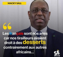 Macky défend la colonisation et indigne les internautes sénégalais : "nos tirailleurs avaient droit à des..."