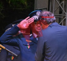 Féte nationale du 14 Juillet de la France, le patron de la police Omar Maal décoré par SE Christophe Bigot ambassadeur de la France