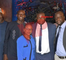 Les responsables du PDS, Toussaint Manga et Babacar Gaye à la fête nationale du 14 juillet à la Résidence de l'ambassade de France.