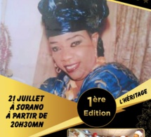 1ERE EDITION DE L'HERITAGE: Hommage à Madiodio Gningue le 21 Juillet à Sorano par sa fille Adja Touré. Guest star Baba Maal.