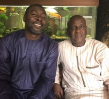 Le vice président de Hollding Amar, Kader Ndiaye en visite de courtoisie chez Ismael Lo.