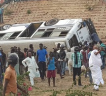 Accident: Un bus "Tata" tombe de l'échangeur de la Patte d’Oie et fait plusieurs blessés