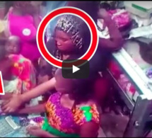 VIDEO - Marché HLM: Admirez le travail vite fait bien fait d'une voleuse professionnelle