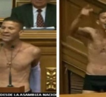 Venezuela: un député se déshabille en prononçant un discours à l’Assemblée nationale