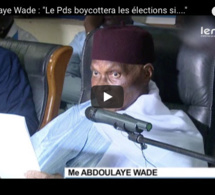 Abdoulaye Wade : "Le Pds boycottera les élections si...."