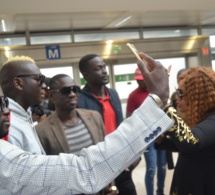 A 24 H du Bercy, Pape Diouf et ses invités attérient à ORLY SUD.