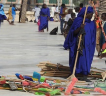 Grande Mosquée de Touba -Les Talibés en pleine préparation !