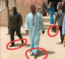En bon Talibé, Le Président Bougane  dans la grande mosquée de Cheikhoul khadim