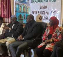 Ousmane Sonko à la Zawiya Seydi Hadji Malick Sy de New York