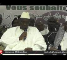 Vidéo : Macky Sall s'engage à reconstruire la grande Mosquée de Médina Baye