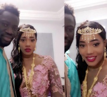 Le lutteur Boy Niang et son épouse en toute complicité