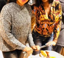 L’actrice Marichou prend du bon temps avec Marie Cissé, la coiffeuse à Genève…