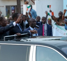 Arrivée du Président de la République de Côte d'Ivoire Alassane Ouattara à Dakar