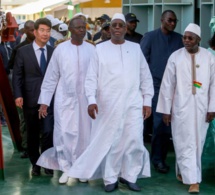 Le Président Macky Sall a réceptionné cet après-midi à Kaolack deux remorqueurs, dont le Niombato et le Betenty et la drague « le Saloum