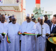 Les images de la réception à Kaolack de deux remorqueurs, dont le Niombato, le Betenty et la drague "le Saloum"