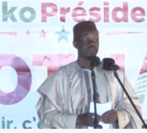 Vidéo : Ousmane Sonko promet de supprimer le Hcct de Tanor et le Cese d'Aminata Tall