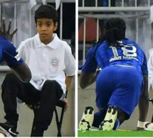 Après son but ce jeudi, Bafétimbi Gomis a fait peur à un ramasseur de balles avec sa fameuse célébration