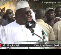 Macky Sall : "J'espère que le Président qui sera choisi au terme de cette journée sera moi"