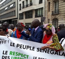 Manifestation de sénégalais à Paris pour réclamer un 2e tour