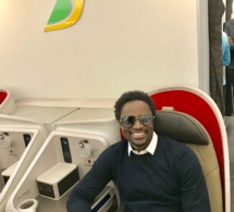 Alassane NDour, ancien footballeur sénégalais voyage à bord d’Air Sénégal