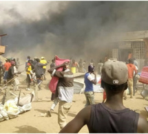 Qu’est-ce qui se passe ? Apres Touba, Violent incendie au marché de Ross Béthio, plusieurs cantines consumées