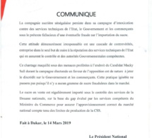 Fraude sur l'importation du sucre: L'UNACOIS Jappo charge la CSS