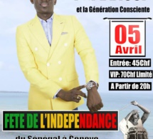 Indépendance du Sénégal à Genéve, Pape Diouf "Doumaléne May Dara" le 05 avril avec Ndiarka Diéré Diery. Regardez
