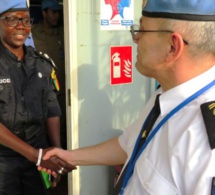 Centrafrique : L’excellent travail de Ndèye Fatou Ndiaye, la seule femme commandant de peloton dans la Minusca, magnifié