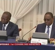 En images, Le premier conseil des ministres du nouveau gouvernement de Macky II