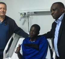 Blessure de Khadim Ndiaye: La première image après son intervention chirurgicale à Rabat: