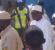 Les images de l’arrivée du président Macky Sall au Daaka de Médina Gounass
