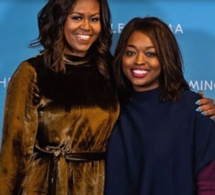 Arrêt sur image : Amy Sarr Fall pose avec Michelle Obama