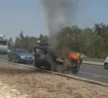 Autoroute à péage: Une voiture a pris feu ce matin