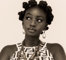 Le Top modél Bijou la Gazelle noire dans son style ravageuse.