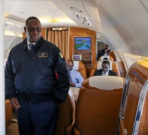 Macky SALL à bord de la Pointe Sarene