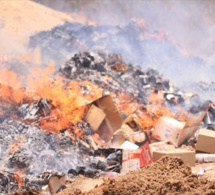 Vélingara : plus de 10 millions de cubes de bouillons, chips…périmés, incinérés