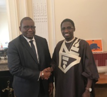 En tournée Européenne, Demba Guissé chez SEM Bassirou Sene ambassadeur du Sénégal à Paris.