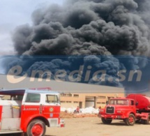 VIDÉO-PHOTOS : VIOLENT INCENDIE À L’USINE TWINSWELL DE KEUR NDIAYE LÔ