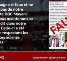 Prétendue réponse de Mayeni Jones au Procureur de la République : La BBC dément