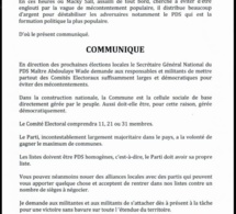 Communiqué du Secrétaire Général National, Me Abdoulaye WADE relatif aux élections locales en perspective