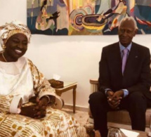 Audience: Mimi Touré reçue par Abdou Diouf